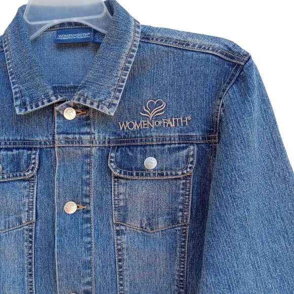 Women of faith denim jacket sz S - Picture 2 of 13